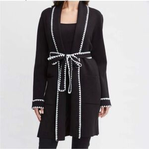NWT- T-TAHARI WHIPSTITCH BELTED CARDIGAN- Gorgeous
